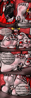drawing feet horns upskirt comic color barefoot shoes sweat domination worship shrunken_man teasing smelly toenails homestuck mspaintgts damara