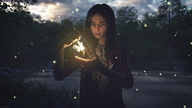 fairy hand captured jar night outdoors fairies sorenzer0 looking_at_tiny digital_render halcyon