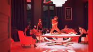 breasts nipples crush nude masturbation blonde long_hair high_heels brunette lying_down sitting kneeling table shrunken_people women chairs mini_skirt sorenzer0 digital_render secret_society masks