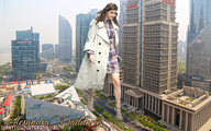 giantess collage city high_heels buildings brunette street walking shanghai alexandra_daddario giantessbuster209