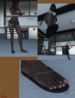 crush feet blood sandals foot_crush shrunken_man flip_flops