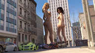 giantess nude city blonde brunette giantesses redfiredog bullies lfcfan