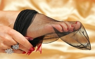 collage toes barefoot nylons shrunken_man long_nails red_nails nail_polish rings marklovefeet