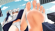 giantess panties feet city mega barefoot buildings soles sky point_of_view raised_foot miaokong