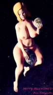 giantess nude earth giga blonde space planet huge_breasts smiling moon short_hair android_18 dragon_ball digital_render telehypnotic
