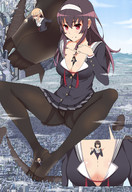 drawing giantess city mega color destruction uniform nylons trapped giantesses between_feet between_breasts miaokong how_to_raise_a_boring_girlfriend utaha megumi eriri