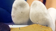 collage feet socks shrunken_men food advertisement loryelle