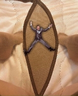 collage legs nylons shrunken_man entrapment suit spread_eagle msku
