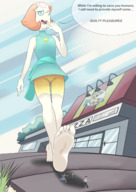 drawing feet color barefoot shrunken_people imminent_crush strolling pearl steven_universe gtsleuth