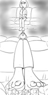 drawing micro trayx monochrome barefoot unaware family_guy carpet point_of_view lois_griffin