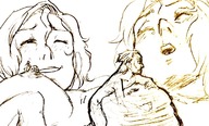 drawing nipples nude monochrome crow shrunken_man sketch pencil arousing