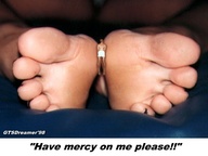 collage toes barefoot soles shrunken_man between_feet dialogue gtsdreamer98