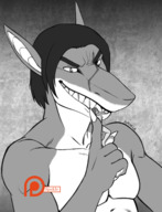 drawing vore furry shark monochrome giant teeth teasing spokle akulapetr