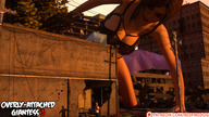 giantess panties city bra crawling ruins redfiredog digital_render overly_attached_girlfriend
