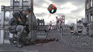 giantess nude alien destruction giantesses pre_vore ruins soldiers guns digital_render madamemaeve warzone