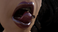 vore tongue shrunken_woman digital_render gapemaw