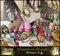 drawing feet manga alien color barefoot anime sandals foot_crush dragonesslife unaware giantesses giantess_magic_bugs_2 walkover