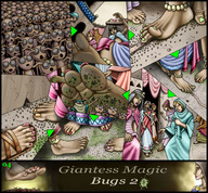 drawing feet manga alien color barefoot anime blood gore sandals foot_crush dragonesslife cruel giantesses giantess_magic_bugs_2