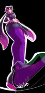 drawing giantess color teeth looking_down under_foot no_background thaddeusmcboosh callie splatoon