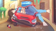 drawing growth color long_hair destruction barefoot cleavage jeans brunette mini_giantess amazon trapped vehicles top aliessa nickrikku