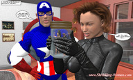 shrunken_woman avengers jar ilayhu indoors dialogue in_jar captain_america black_widow digital_render marvel_comics