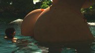 gentle giantess butt thong pool swimming nyom87 digital_render