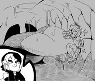 drawing giantess vore monochrome mouth ramona_flowers knives_chau scott_pilgrim_vs._the_world emmacat64