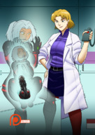 drawing color shrinking neon_genesis_evangelion transformation shrunken_woman sex_toy ritsuko_akagi spokle geistis