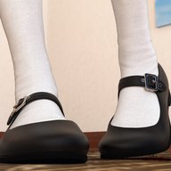 crush shoes blood low_angle gore shoe_crush indoors dripping floor point_of_view raised_foot mary_janes digital_render ai_tanaka aithegiantess