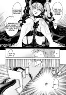 drawing comic monochrome story shrunken_man dialogue panels fate/extra_ccc_fox_tail