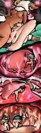 drawing nude pussy blushing comic color futanari penis mouth sex saliva couple kissing stomach shrunken_people cat_girl smothering internal_view sheep mspaintgts making_out