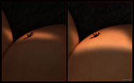 giantess panties comic butt shrunken_woman entrapment digital_render ashkiiwolf