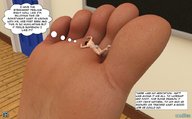 giantess micro feet comic toes barefoot shrinking domination story foot_worship foot_play teacher shrunken_man humiliation between_toes pedicure digital_render aaabbbzzz