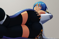 drawing giantess color kingdom_hearts ravenravenraven aqua_(kingdom_hearts) kingdom_hearts_birth_by_sleep ventus terra_(kingdom_hearts)