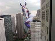 giantess collage horns city destruction butt_crush wonderslug cosplay tokyo julia my_hero_academia mt._lady denialismcosplay yu_takeyama
