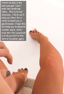 barefoot domination foot_crush legs shrunken_man pinned pedicure dialogue digital_render gtstwist
