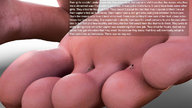 toes barefoot story foot_worship shrunken_man between_toes pinned digital_render gtstwist