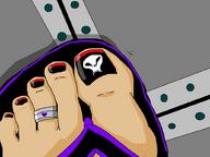 drawing feet sandals goth shrunken_person flip_flops toe_ring