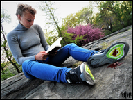 crush collage blood shrunken_man looking_down shoe_crush reading stuck_to_shoe starkadhr
