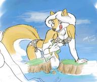 drawing giantess furry tail mega color tongue island tree dog_girl