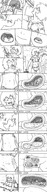 drawing vore comic monochrome handheld helicopter digestion bus open_mouth inside_mouth vehicles inside_stomach intestines oc that_kei_guy