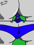 drawing butt lying_down panty_entrapment homestuck no_background grey_skin honmetgts