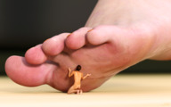 nude butt barefoot foot_worship kneeling kissing shrunken_man pedicure digital_render jamesmason0