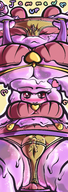 drawing giantess panties blushing upskirt comic color cleavage low_angle pink_eyes shrunken_man entrapment monster_girl suspenders panty_entrapment slime_girl mspaintgts giantess_pov vanilla