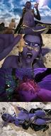 giantess vore fantasy digestion elf stomach night_elf purple_skin internal_view digital_render madamemaeve x_ray einflaeda