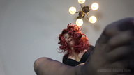 giantess feet stockings nylons looking_down point_of_view looking_at_viewer loryelle