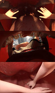 nude vore city elf red_hair stomach bones point_of_view internal_view pointed_ears digital_render madamemaeve female_pov nerwen