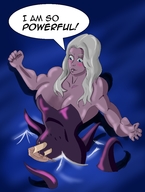 drawing giantess white_hair mega color ocean muscles tentacles disney ships the_little_mermaid mynameisemeralds ursula