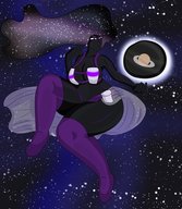 drawing space color planet bra goddess boots stars cosmic_giantess uberdust