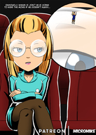drawing micro blonde color glasses cinema sitting unaware shrunken_man joe micromike viewtiful_joe silvia